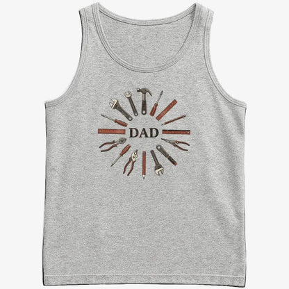 Dad's Toolbox of Love-Men's Tank Top-Gray Heather