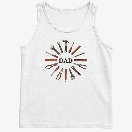 Dad's Toolbox of Love-Men's Tank Top-White