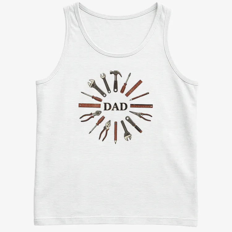 Dad's Toolbox of Love-Men's Tank Top-White