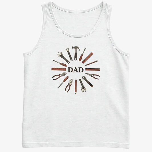Dad's Toolbox of Love-Men's Tank Top-White