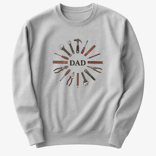 Dad's Toolbox of Love-Sweater-Gray Heather