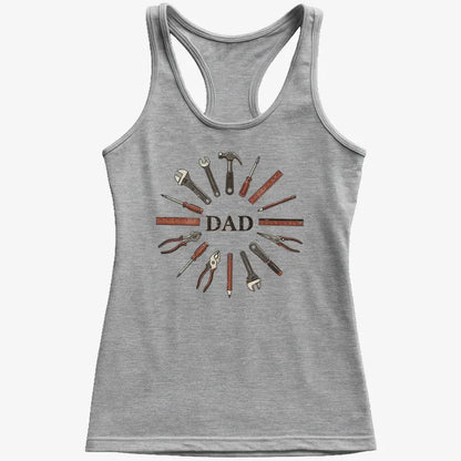 Dad's Toolbox of Love-Women's Tank Top-Gray Granite