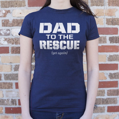 Dad To The Rescue Superhero Dad Design