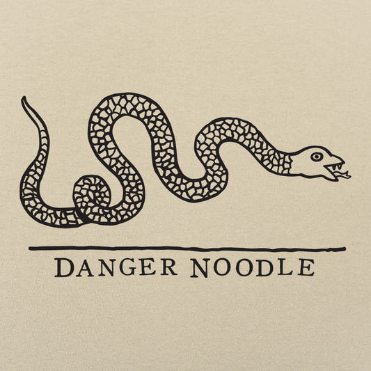 Danger Noodle Snake Illustration graphic tee design