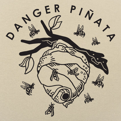 Danger Piñata Bee Hive on Tree Branch