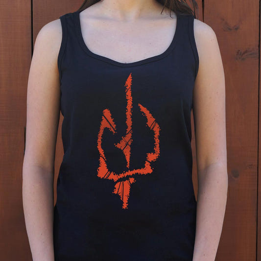 Dark Sigil Fantasy Design graphic Women's Tank Top in Midnight