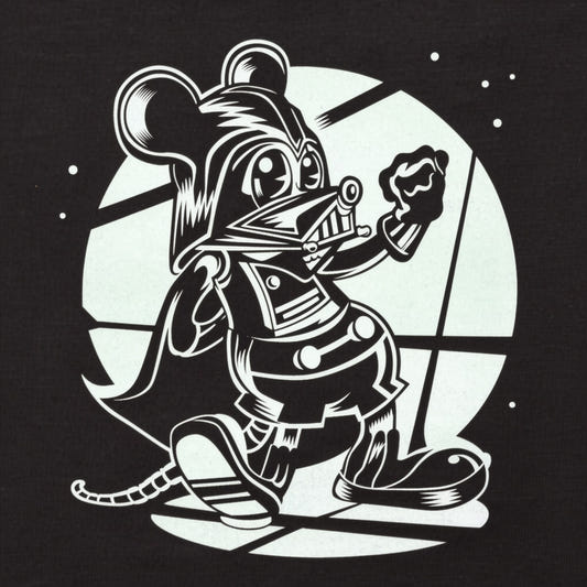 Darth Vermin Villain Mouse Levitating Cheese detail