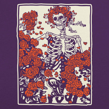 Dead and Roses Skeleton Retro Graphic