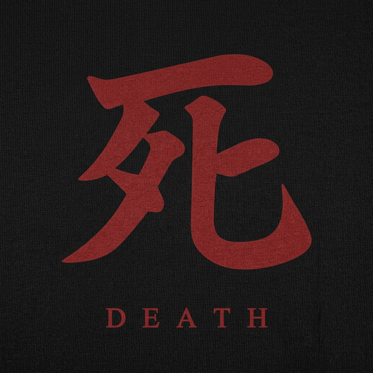 Death Kanji Symbol Japanese Character Tattoo Design detail