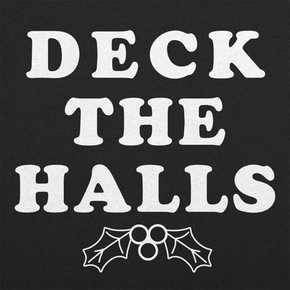 Deck The Halls Christmas Holly Graphic