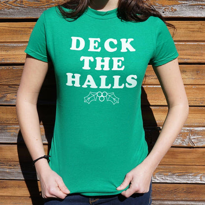 Deck The Halls Christmas Holly Graphic