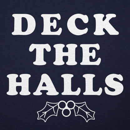 Deck The Halls Christmas Holly Graphic