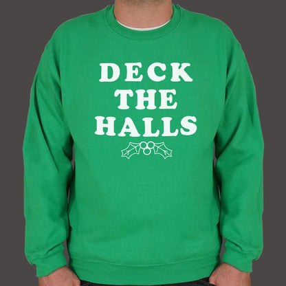 Deck The Halls Christmas Holly Graphic