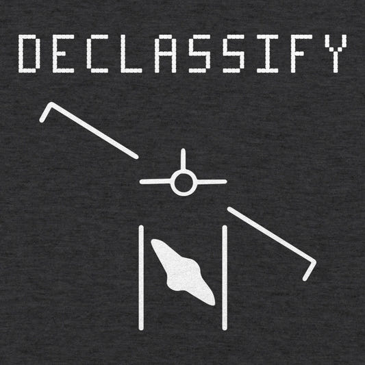 Declassify UFO Redacted Government Document graphic tee design