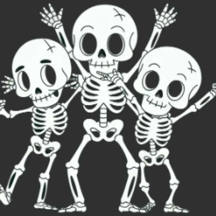 Dancing Skeleton Trio Tee