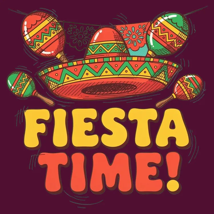 Vibrant Fiesta Time T-Shirt