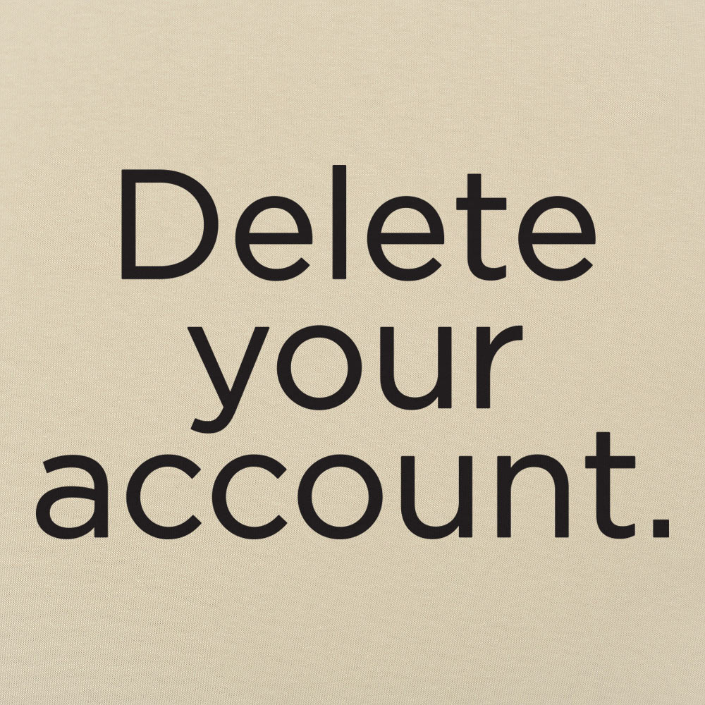 Delete Your Account