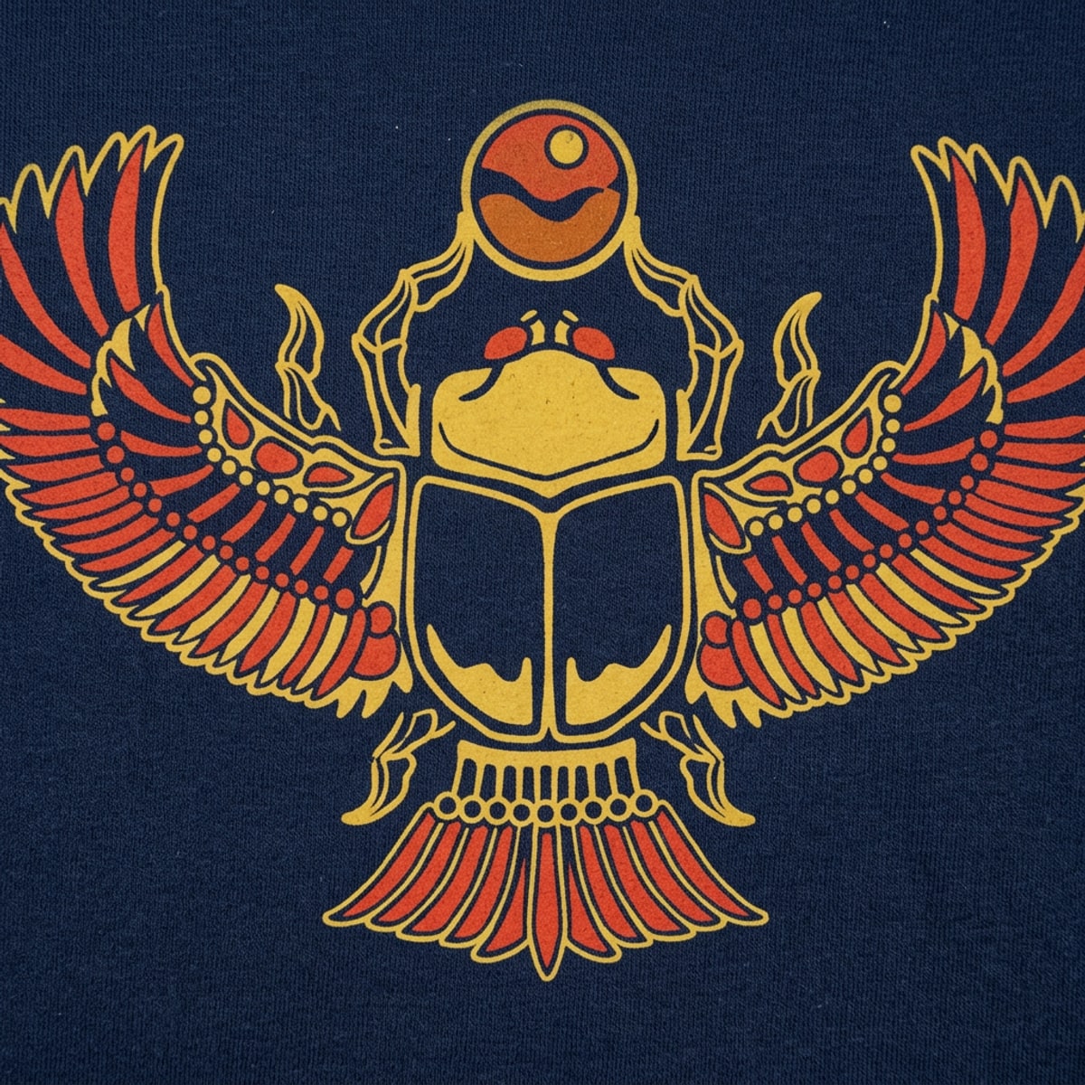 Desert Scarab Winged Egyptian Beetle Graphic detail
