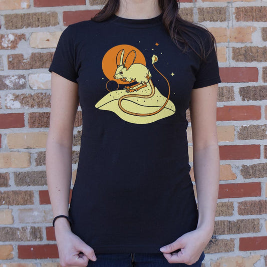 Desert Mouse Graphic Women's T-Shirt in Midnight