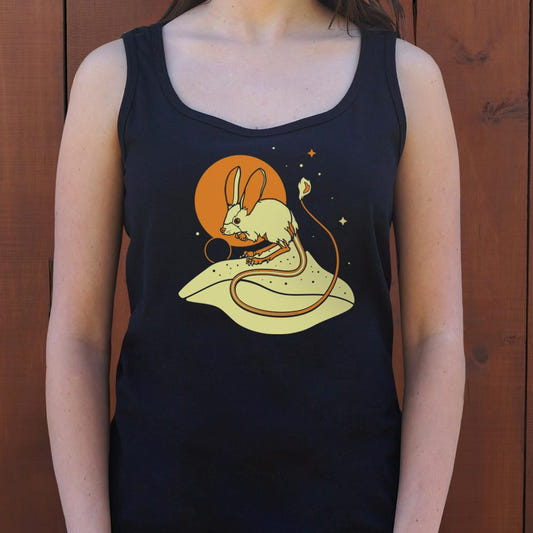 Desert Mouse Graphic Women's Tank Top in Midnight