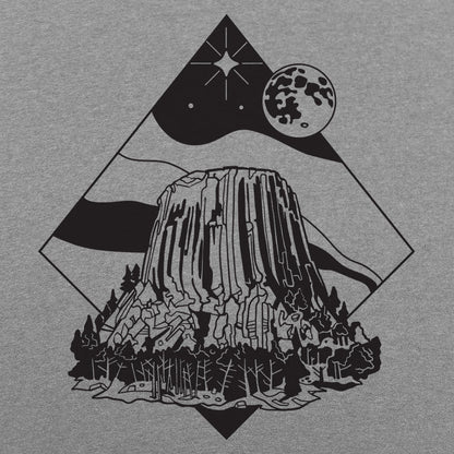 Devil's Tower Retro Graphic