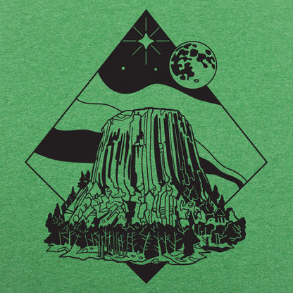 Devil's Tower Retro Graphic