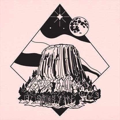 Devil's Tower Retro Graphic