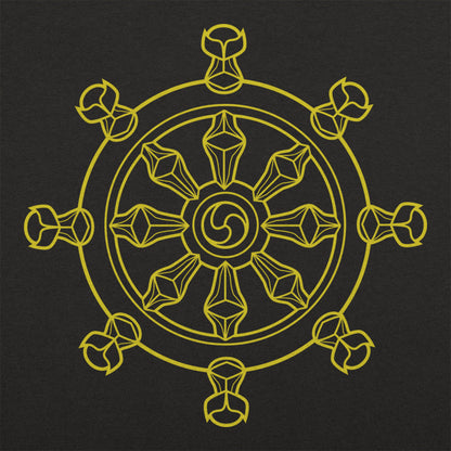 Dharma Wheel Eight Spoked Buddhist Symbol