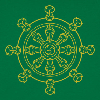 Dharma Wheel Eight Spoked Buddhist Symbol