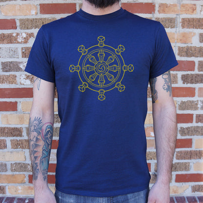 Dharma Wheel Eight Spoked Buddhist Symbol