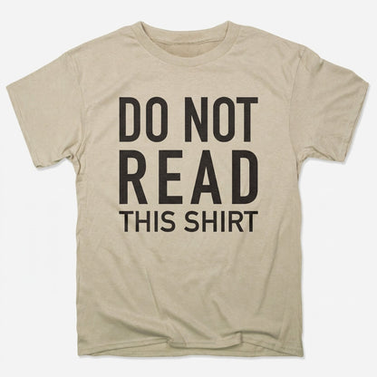 Do Not Read This Shirt in Sand