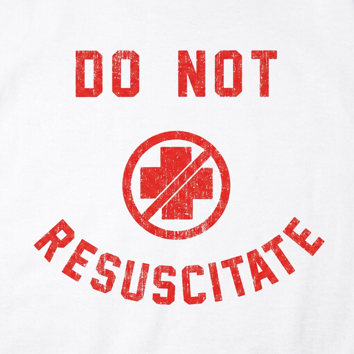 Do Not Resuscitate Medical Warning Symbol detail