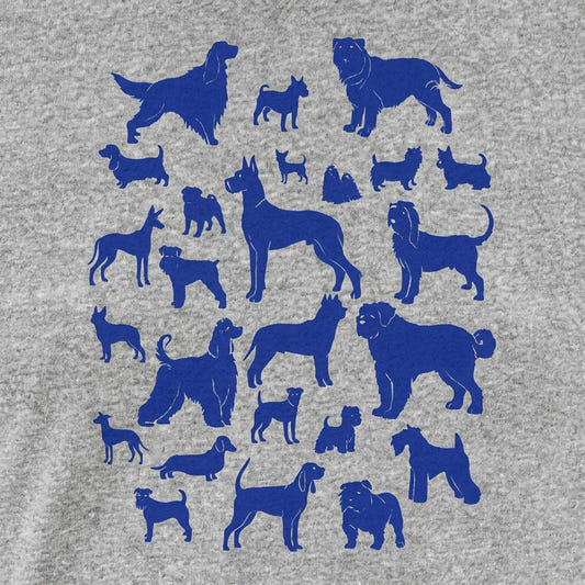 Dog Chart Breed Silhouettes detail