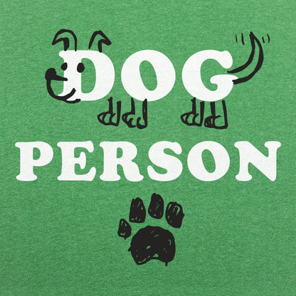 Dog Person with Hand Drawn Dog and Paw Print