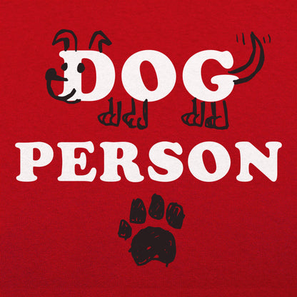 Dog Person with Hand Drawn Dog and Paw Print