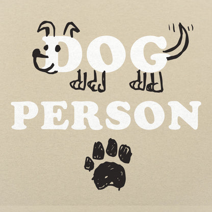 Dog Person with Hand Drawn Dog and Paw Print