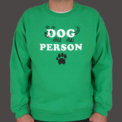 Dog Person with Hand Drawn Dog and Paw Print