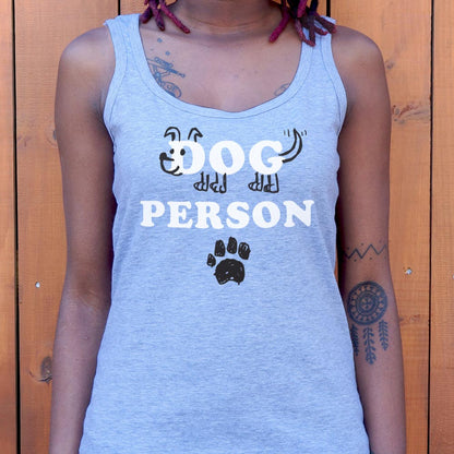 Dog Person with Hand Drawn Dog and Paw Print