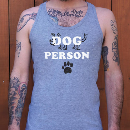 Dog Person with Hand Drawn Dog and Paw Print