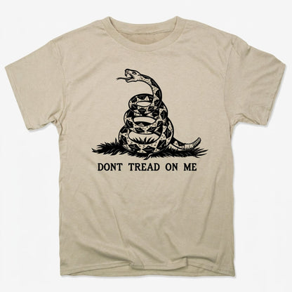 Don't Tread On Me Coiled Rattlesnake Flag in Sand