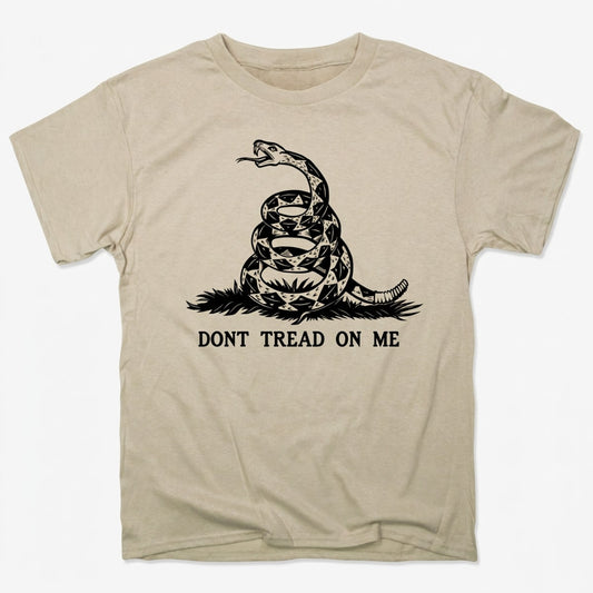 Don't Tread On Me Coiled Rattlesnake Flag in Sand