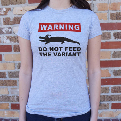 Do Not Feed the Variant Alligator Warning Sign