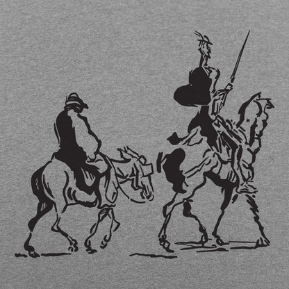 Don Quixote and Sancho Panza on Horseback