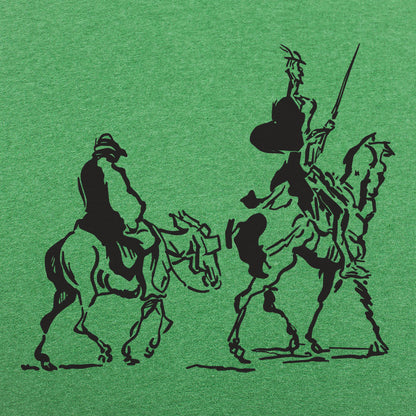 Don Quixote and Sancho Panza on Horseback