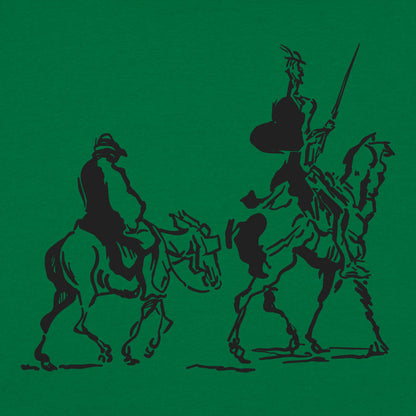 Don Quixote and Sancho Panza on Horseback
