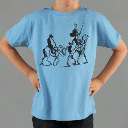 Don Quixote and Sancho Panza on Horseback