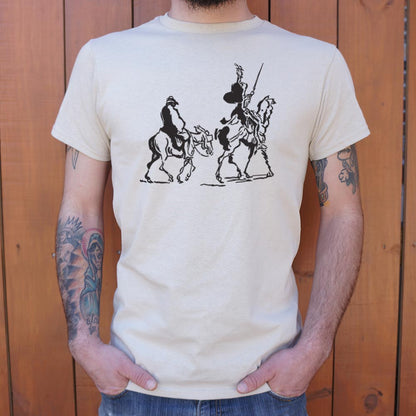 Don Quixote and Sancho Panza on Horseback