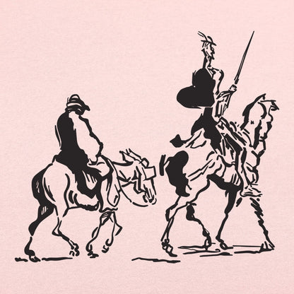 Don Quixote and Sancho Panza on Horseback