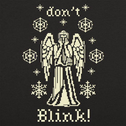Don't Blink Needlepoint Creepy Christmas Angel Statue