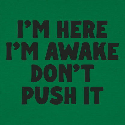 I'm Here I'm Awake Don't Push It